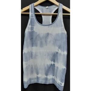 lululemon athletica Tie-Dye Racerback Tank Top Blue Knit Size 6